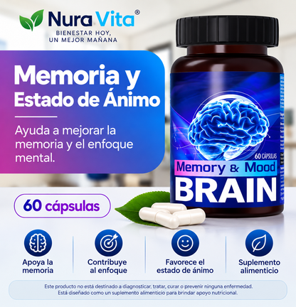 Memory and Mood Brain - Mejora tu memoria y ayuda a tu concentración
