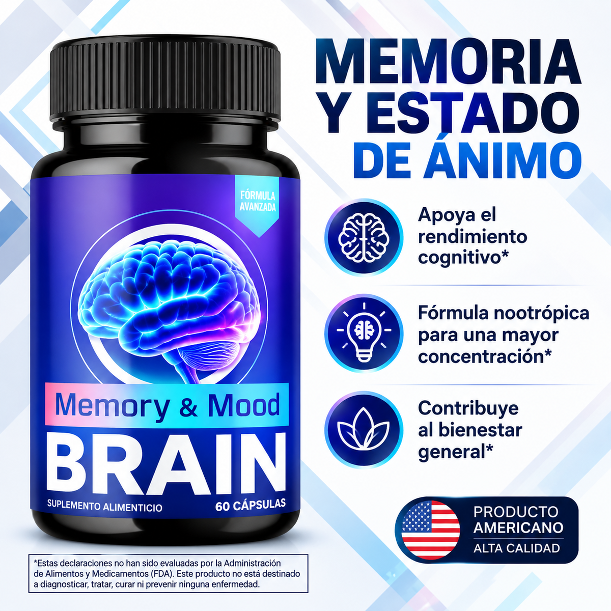 Memory and Mood Brain - Mejora tu memoria y ayuda a tu concentración