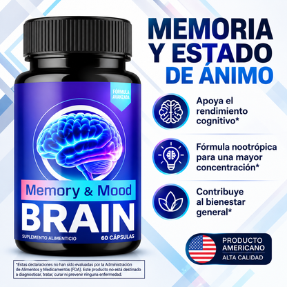 Memory and Mood Brain - Mejora tu memoria y ayuda a tu concentración